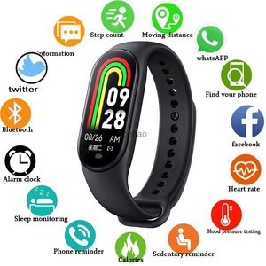 Smart Watches 2023 New Smart Watch Band PK MI 6/7/8 Hjärtfrekvens och blodtryck Monitoring Sport Watch Activity Tracker Wristband för Xiaomi