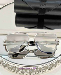 Óculos de sol Dita Série Mach SIX quadrado de alta qualidade novo design do processo de corte de diamante poligonal da série MACH com caixa de embalagem original 3YLK