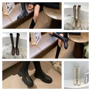 Womens Over The Knee Boots Stretch Knit Sock Stiletto Heels Booties For Party Woman Luxury Fall Winter Designer Pointed Toes Slip-on Fashion Ankle Boot Rainboots 35-40