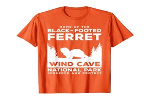 Wind Cave National Park Parku Południowa Dakota Ferret Gift Tshirt1168907