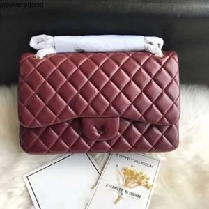 5A Designer bag Top custom luxury brand Channel Handbag Leather leather cowhide gold or silver chain Slant shoulder 2.55cm black pink and white 15A