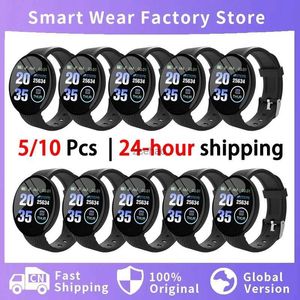 Smart Watches Wholesale 5/10 Pcs D18 Smart Watch Men Blood Pressure Smartwatch Waterproof Women Heart Rate Monitor Fitness Tracker Watch Sport