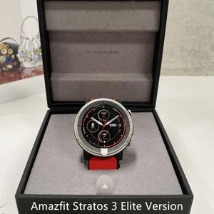 Watches Oryginalne zupełnie nowe Amazfit Stratos 3 elitarna wersja Sapphire Smart Watch GPS 5ATM Music China Box z językiem globalnym