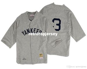 Babe Ruth New York Mitchell Ness Retro 1929 Button Up Jersey9366651