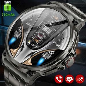 Smart Watches Lige 710mAh stort batteri Smart Watch Men Outdoor Sports Fitness Bluetooth Call Armband Heart Ret Tracker 2024 Smartwatch Gift