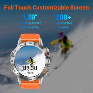 Smart Watches LEMFO K52 Smart Watches for men IP68 Waterproof Bluetooth Call with Heart Rate Blood Oxygen Sleep Monitor 1.39 inch Sports WatchL2401