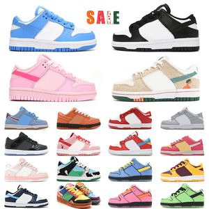 Jarritos Low Top Running Panda Sapatos Bebê Crianças Pandas Preto Branco Lagosta Frutado Pebble Triplo Rosa Cinza Nevoeiro Strangelove Jogging Walking Platform Sneakers Treinadores