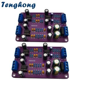 Tillbehör Tenghong 2st NE5532 2 Way Crossover Filters 4 Channel Audio Speaker Electronic Multifrequency Divider Monolithic Condacitor DIY