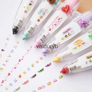 Drawing Painting Supplies Cartoon Floral Sticker Tape Pen Funny Kids Stationery Notebook Diary Decoration Tapes Label Sticker Paper Decor for ldren Toyvaiduryb