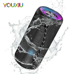 Högtalare YOUXIU 20W PORTABLE Högtalare Trådlös Bluetooth -högtalare Ljudsystem 3D Stereo Surround Subwoofer utomhusvattentät högtalare