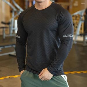 Men's T Shirts Men Compression Sport Fitness Elasticity Sweatshirt Breathable Training Sportswear Quick Dry Tops Muscle Tees