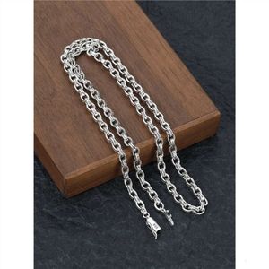 2024 Designer Marca Cross CH Colar para Mulheres Luxo Chromes S925 Sterling Silver Letter Chain Mens Hip Hop Coração Homens Clássico Jóias Pingente Neckchain XAXG