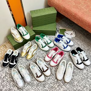 202410A Kalite Yeni Desginer Mac 80 Spor Sneaker Lüks Erkekler Deri Düz Dantelli Retro Ayakkabı Kauçuk taban Spor Sneaker Kadınlar Vintage Nakış Tekstil Nakış Eğitmenleri