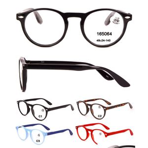 Reading Glasses Wholesale Round Plastic Read For Women And Man Fashion Designer Eyewear Magnification Strength 1.00 2.00 Drop Delivery Dhmsw