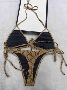 23SS Sexy Damen-Designer-Bikini-Sets, klare Trägerform, Badeanzüge, Damen-Badeanzüge, Badebekleidung, Strand, Damen-Badebekleidung, Biquini, gemischte Luxusmarken-Badebekleidung XK21