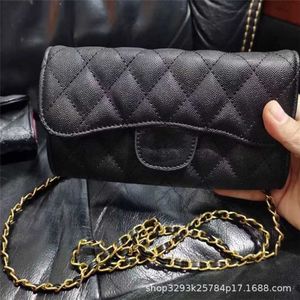 New Caviar Chain Lingge Embroidered Thread Handheld Zero Wallet Women's One Shoulder Crossbody Factory Online 70% sale