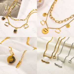 Exclusive Collection of 19 Luxury Letter Designer Necklaces, High-Quality Fashion Jewelry for Men and Women, Perfect Accessory for Anniversary