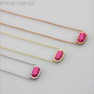 Designer Kendras Scotts Neclace Jóias Instagram Minimalista Oval Turquesa Pingente Curto Colar Pescoço Corrente Clavícula