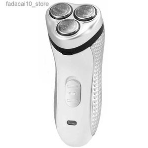 Elektriska rakare Cord Cordless Rotary Cleaning Shaver Kit laddningsbar elektrisk rakapparat för män Skägg Trimmer Electric Razors Man Shaving Machine Q240119