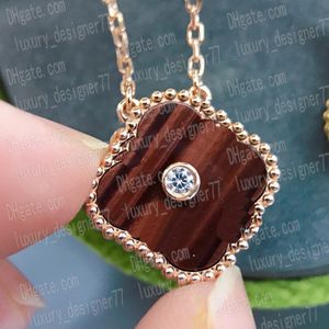 Luxury jewelry diamond necklace designer necklace for woman four leaf clover necklace designer women jewelry woman jewellery gifts gold necklace women for friend