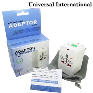 Tomada multifuncional CE All in One Adaptador de tomada internacional universal Adaptador de carregador de energia CA para viagens mundiais com conversor AU US UK EU