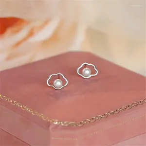Stud Earrings 1/2pairs Simple Cute Cloud For Women Rhinestone Elegant Pearls Jewelry Accessories Wedding Party Birthday Gift
