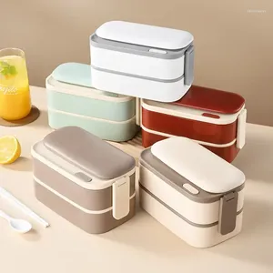 Dinnerware Students Insulated Stainless Steel And Box Sealed Lunch Divided 304 Square Office Workers For