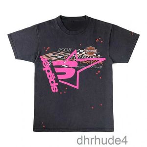 Mężczyźni Kobiety 1 Najlepsza jakość Pieniona druk Pająk Pająk T-shirt moda Top Tees Pink Young Thug SP5DER 555555 T SHIRT 8ZH8 T9PR 7JK7 T0H2