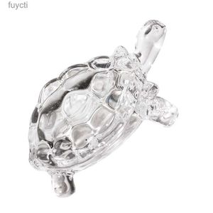 Arts and Crafts Turtle Ornament Glass Statue Desktop Tortoise Figurine Table Decor Ornaments Ordinary Crafts Office Toy YQ240119