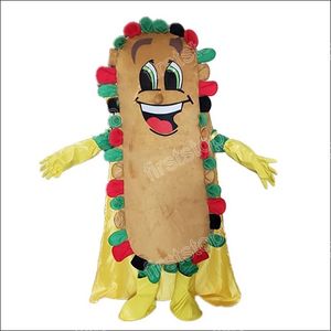 Costume da mascotte hot dog Personaggio a tema anime dei cartoni animati Taglia adulto unisex Puntelli pubblicitari Vestito da esterno per festa di Natale