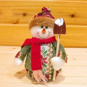 Pluszowe lalki świąteczne Santa Snowman Pendant Pluszowa lalka Christma Tree wiszące wisiorek Wesołych Świąt Dekora