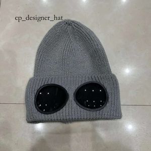 Cp chapéu designer duas lentes óculos óculos gorros homens cp malha chapéus crânio bonés ao ar livre mulheres inevitável inverno gorro preto cinza bonnet 2493