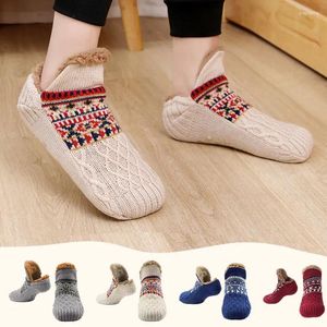 Slippers Winter Indoor Mens House Plush Soft Cotton Socks Non-Slip Floor Shoes Home Boots Women Bedroom