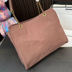 Vintage-Wildleder-Damen-Umhängetasche, Designer-Tasche, Luxus-Handtasche, Gold-Hardware-Schultertasche, verstellbare Kette, hohe Kapazität, Einkaufen, Pochette, Koffer, Clutch, Sacoche