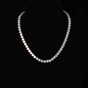 Angepasst Heißer Verkauf Mode 3 Zinken Vergoldet Prue Silber VVS Moissanit Diamant Tennis Kette Link Für Schmuck Halskette