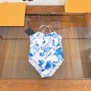 Eltern-Kind-Badeanzüge Sommer One Piece Badebode Summer Girls Badeanzug Klassiker Print Brief Girls Damen Swimwears CSD2401193-6