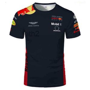 2022 f1 manga curta impressão 3d oversized vermelho fórmula 1 camiseta das mulheres dos homens fãs de esportes radicais respirável crianças roupas drvu drvu