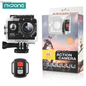 Akcja sportowa kamery wideo H9R 4K kamera akcji Wi -Fi zdalne sterowanie sport DVR DV GO Waterproof Pro 30M 2.0 Ekran Hełm Camera Sport Nagrywanie wideo Prezent YQ240119