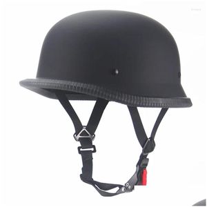 Motorradhelme Deutscher Wwii-Stil Halbhelm Chopper Biker Pilotenbrille Offenes Gesicht Moto Motocicleta Capacete Casco Casque Drop Del Dhbit