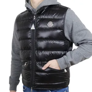 2024 New M Designer Down Vest 코트 남자와 여자 Gui Down Vest 재킷 커플 다운 코트 모자 분리 가능한 짧은 스탠드 목