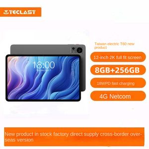 2024 Novo Teclast/Taiwan Electric T60 Tablet 12 polegadas Full Fit Eight-Core 4G All Netcom 8G 128G Android 13