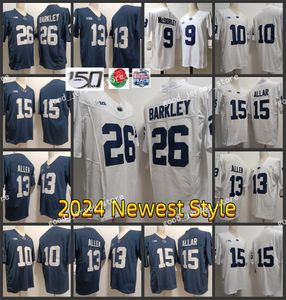 NCAA Penn State Nittany Lions College Football Jerseys 26 Saquon Barkley 15 Drew Allar 13 Kaytron Allen 11 Abdul Carter 9 McSorley 2024 Newest Style