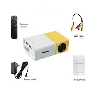 YG300 Pro LED Mini Portable 800 Lumen unterstützen 1080P Full HD-Wiedergabe HDMI-kompatibler USB-Heimkino-Filmspielprojektor