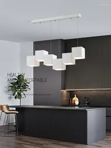 Pendant Lamps Modern Minimalist Dining Room Lights Bar Table Office Lamp Designer Creative Geometric Dazzling Blocks High-end Art