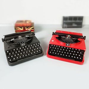 European Retro Typewriter Model Ornaments Handmade Iron Art Decoration Photography Props Creative Home Accessories