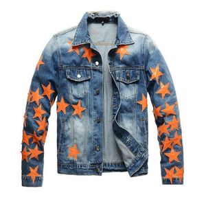 Men'S Jackets Man Denim Jacket Mens Designer Men Jackets Coat Clothing Casual Lapel Neck Long Sleeve Star Es Vintage Fashion Slim Rega Dhznt