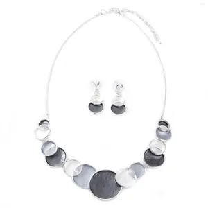 Necklace Earrings Set Women Earring Sets Chunky Dangle Fashion Costume Jewelry For Dating Shopping Outfit Accessory
