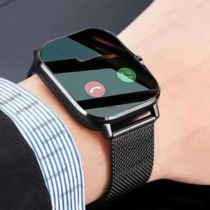 Inteligentne zegarki 2023 NOWOŚĆ BLUETOOTH Odpowiedź Zadzwoń do Smart Watch Mężczyźni Dotknij Call Fitness Tracker Wodoodporny smartwatch Kobiety do Android Blood Tleng