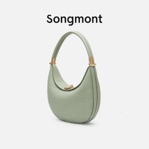 Songmont صغير متوسطة القمر Bend Designer Crescent واحد الكتف Crossbody حقيبة الإبط التي أوصت من قبل Meiyi Sprout