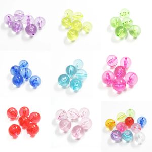 ブレスレット卸売、6mm/8mm/10mm/12mm/20mm透明滑らかな丸い丸いチャンキージュエリービーズ/ネックレス/ブレスレット/DIYビーズ